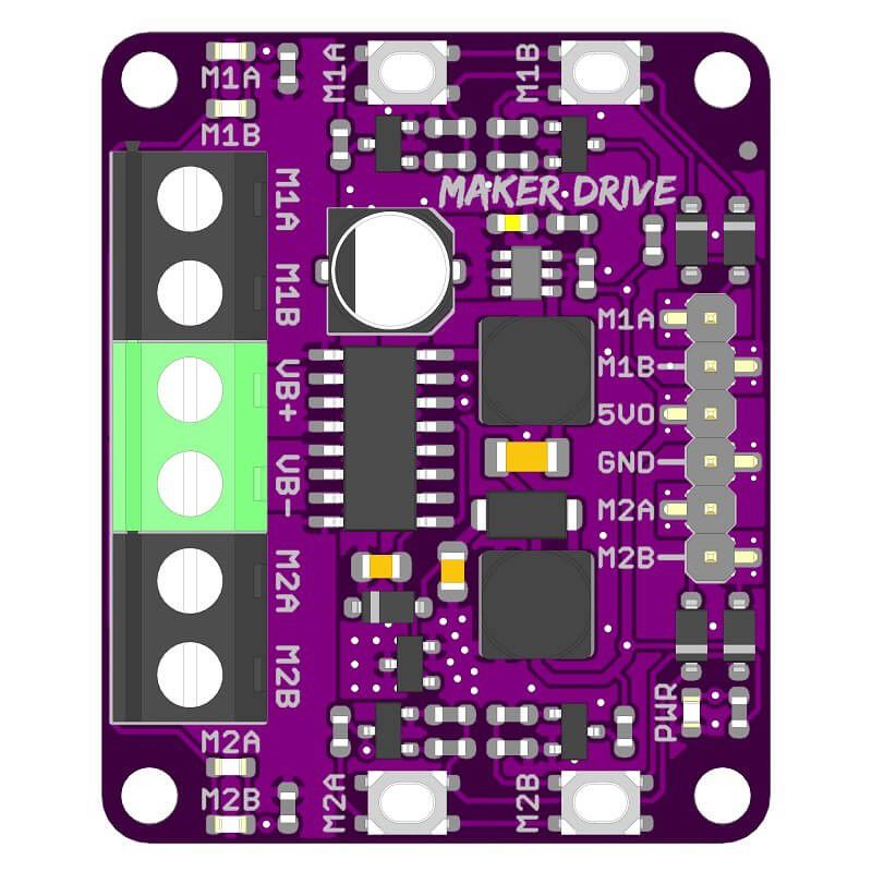 Maker Drive: Simplifying H-Bridge Motor Driver for Beginner โมดูลขับมอเตอร์อย่างง่าย