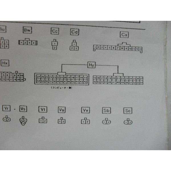 หนังสือ WIRING DIAGRAM รถยนต์ DAIHATSU MOVE ทั้งคัน โฉมปี 1996 (เครื่องยนต์รุ่น EF-RL) (JP)