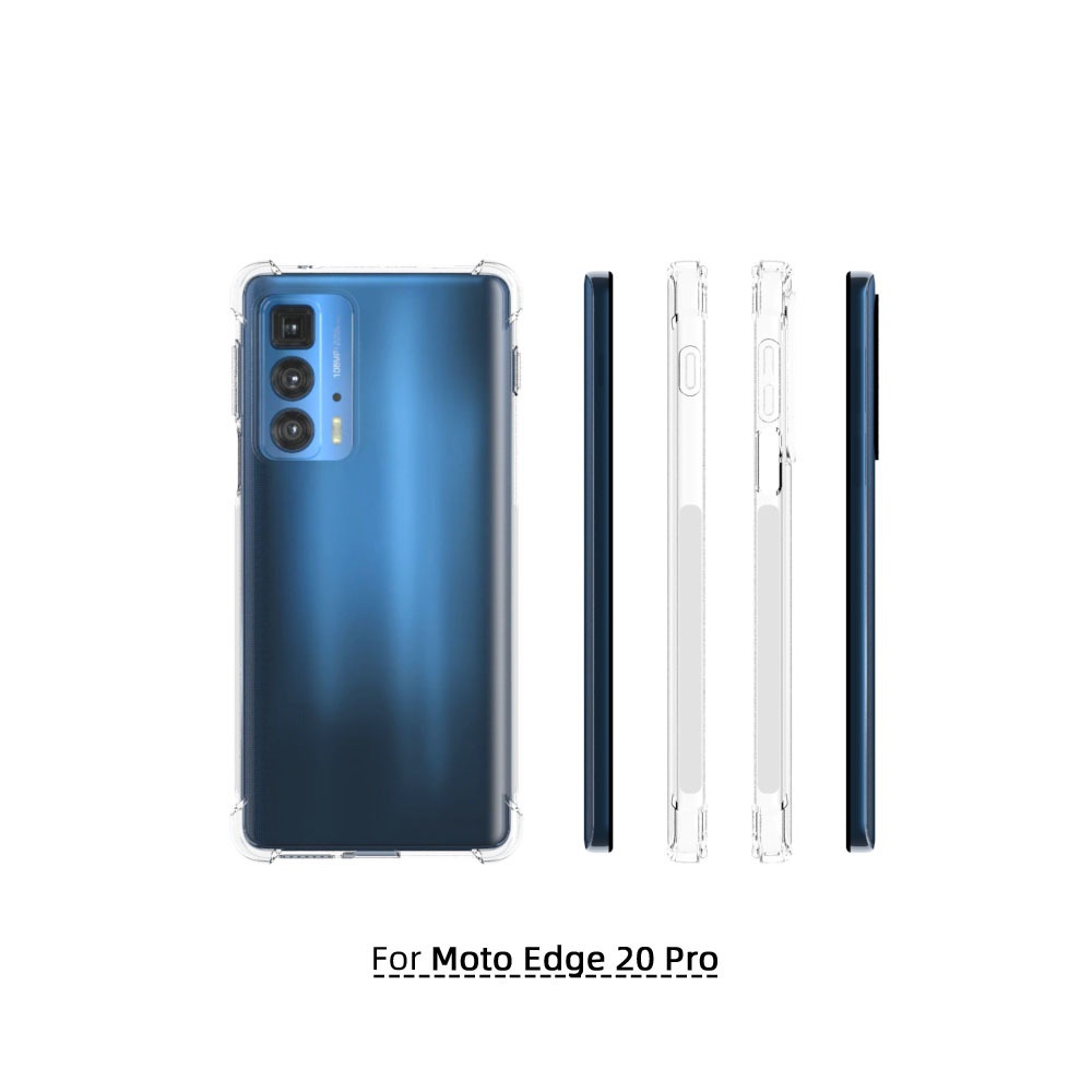 เคส Motorola edge 20 pro แบบ TPU ใสเสริมขอบและมุมกันกระแทก