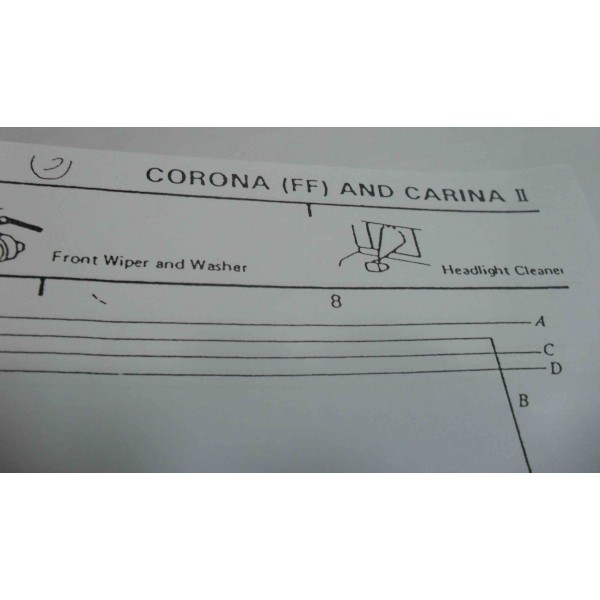 หนังสือ วงจรไฟฟ้า Wiring Diagram เครื่องยนต์ 3S-FE OTOYOTA CORONA, TOYOTA CARINA II