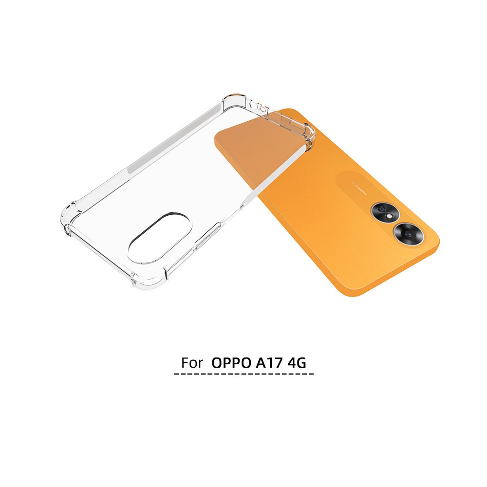 เคส OPPO A17 4G ใสเสริมขอบและมุมกันกระแทก