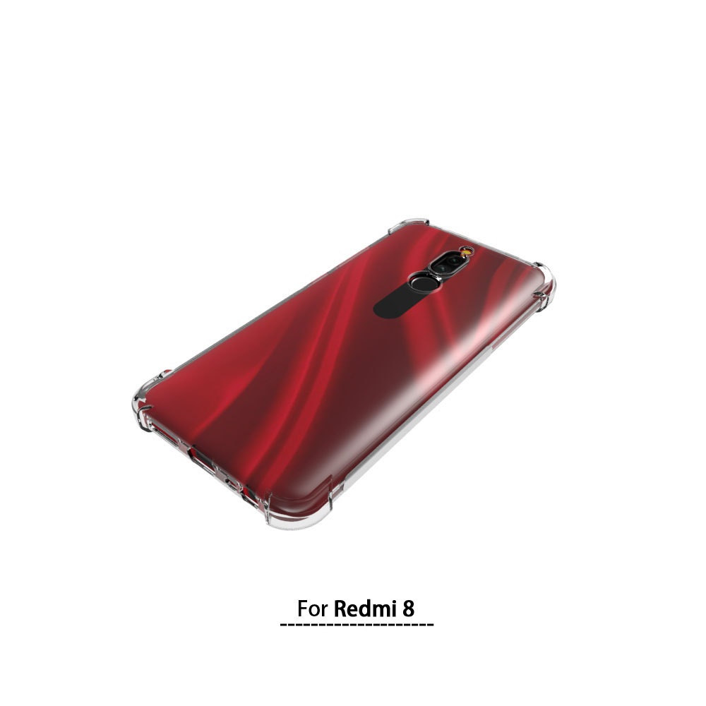 เคส Xiaomi Redmi 8 ใสเสริมขอบและมุมกันกระแทก