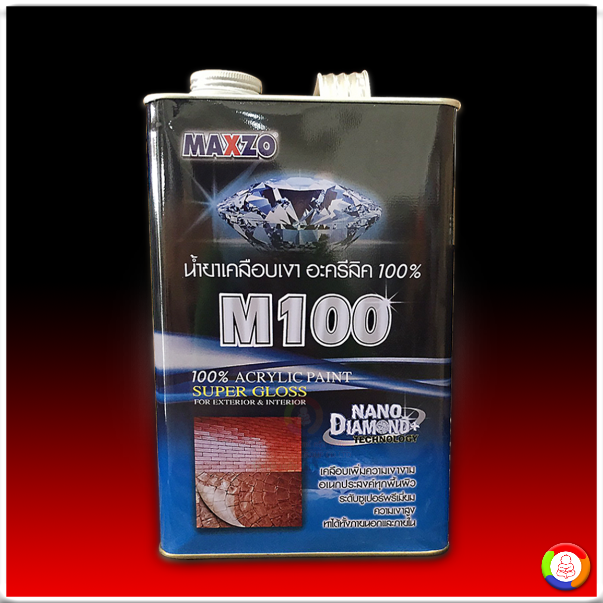 MAXZO ACRYLIC CLEAR ENAMEL M -100 น้ำยาเคลือบเงาอะครีลิค M-100