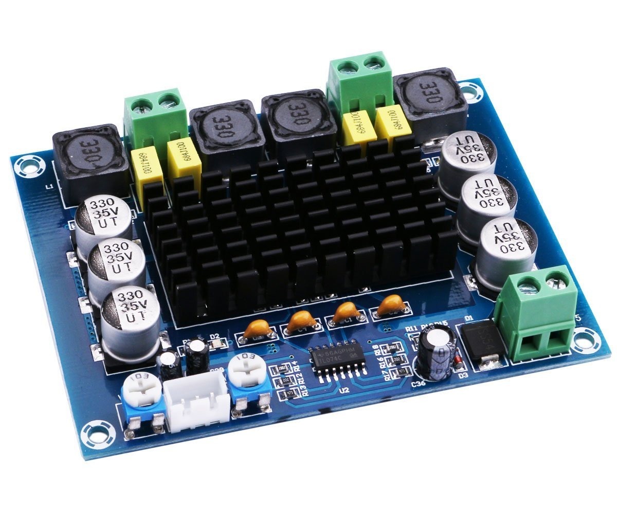 XH-M543 Dual Channel 2x120W TPA3116D2 Class D Digital Audio Amplifier Module บอร์ดขับลำโพง 120W*2