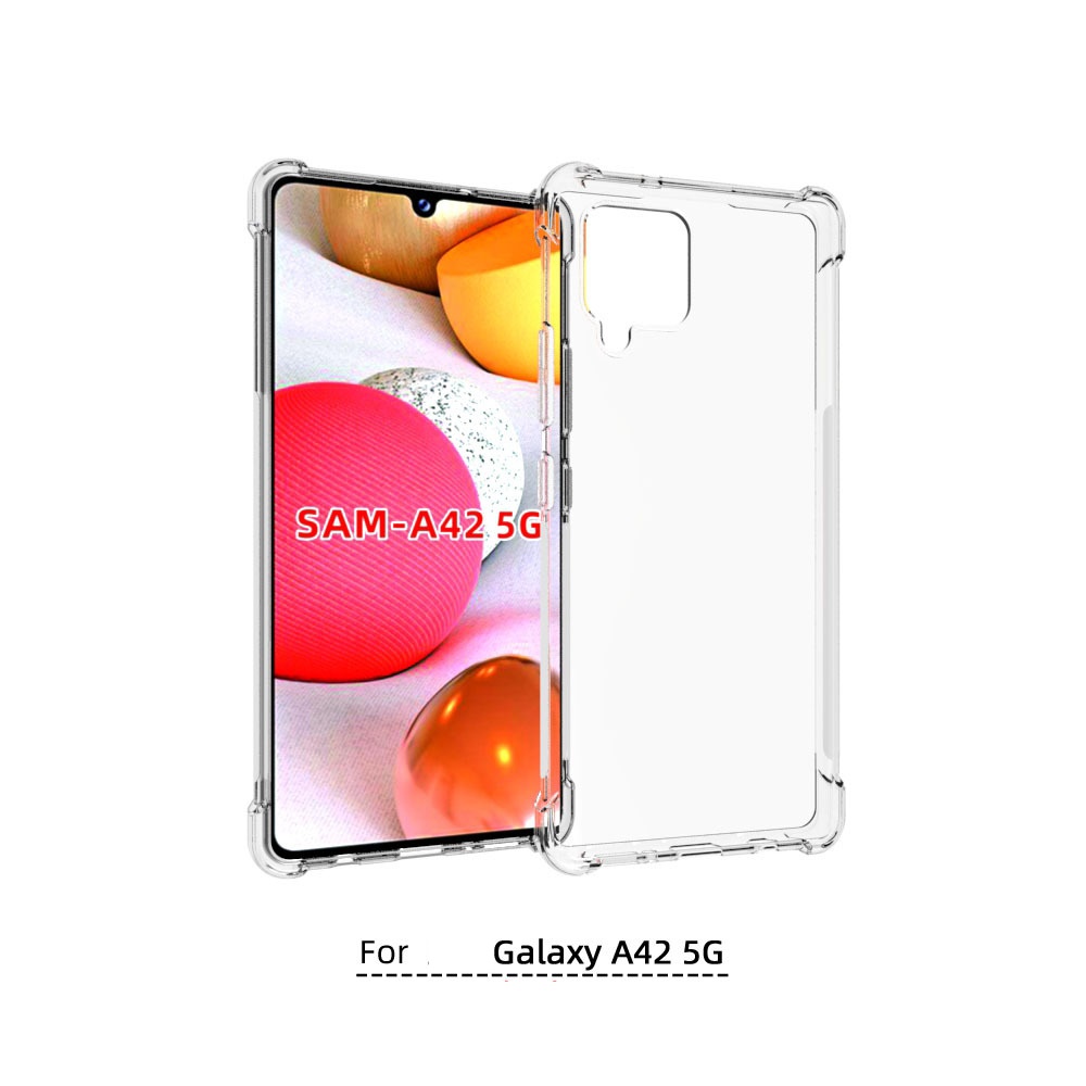 เคส Samsung Galaxy A42 5G แบบ TPU ใสเสริมขอบและมุมกันกระแทกหนา 1.5 mm.