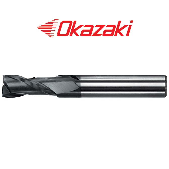 ดอกเอ็นมิลคาร์ไบด์2ฟันเคลือบTiAlN(ไซต์5.1-9.0) - TiAlN Coated Solid Carbide Square Endmills 2 Flutes SED2A Series [Brand: Okazaki]