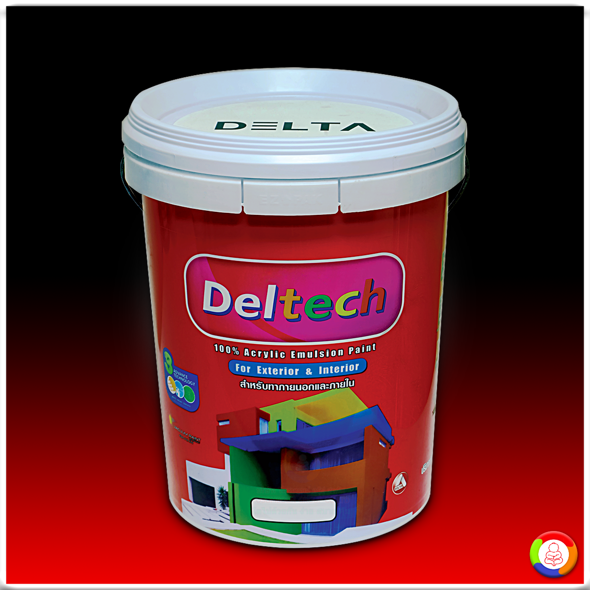 Deltech 100% Acrylic Emulsion Paint For Exterior สีน้ำอะคริลิค เดลเทค (สำหรับภายนอก)