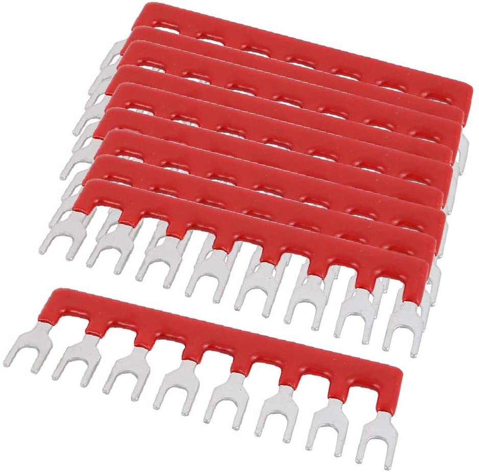 TB-1508 Terminal Block Jumper Connector Bar จั้มเปอร์ หางปลาเชื่อมเทอร์มินอล สำหรับเทอร์มินอลบล็อก 8 ช่อง