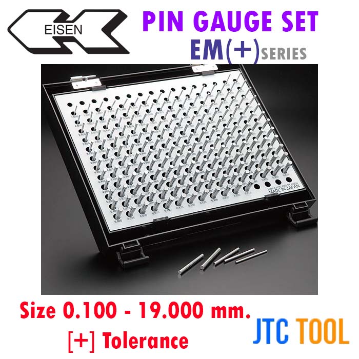 ชุดพินเกจเฉพาะด้านติดบวก - Pin Gauge Set EM(+) Series [Brand: Eisen]