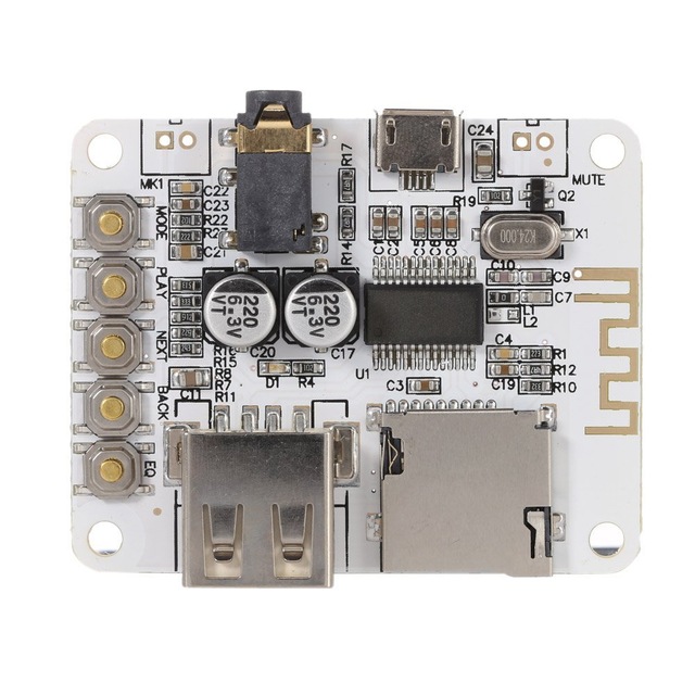 Wireless Bluetooth Audio Receiver Board, Bluetooth 4.1 Amplifier Module,Supporting TF Card USB Decording Play