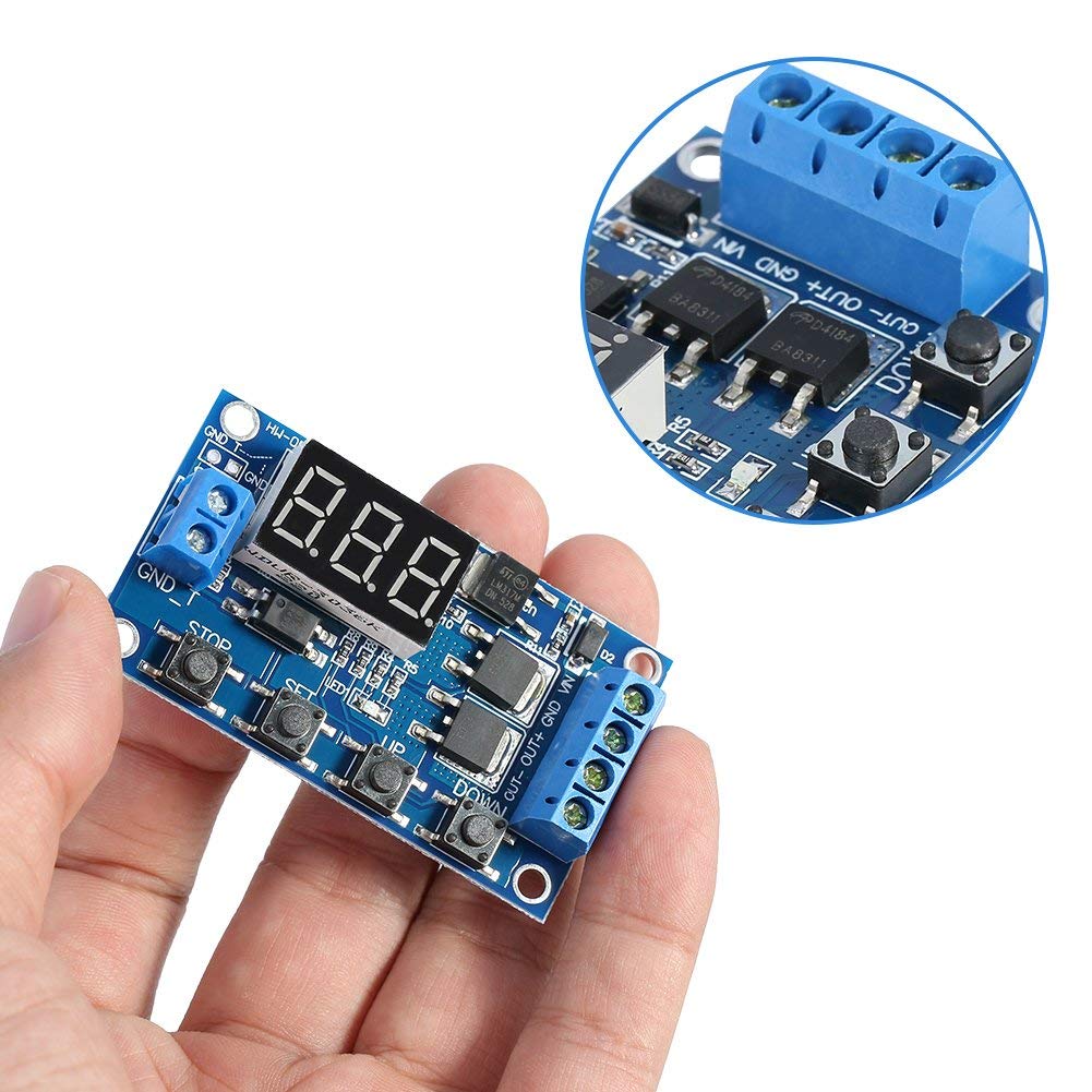 DC 5-36V Digital LED Relay Board Dual-MOS Trigger Cycle Timing Circuit Switch Timer Delay Module