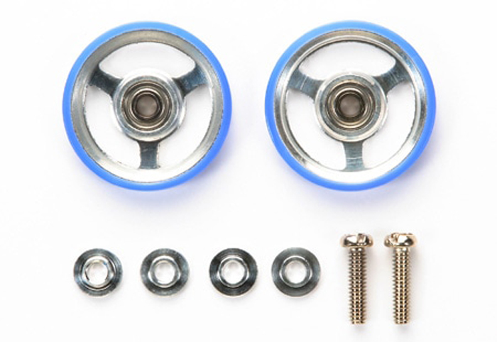 15449 TAMIYA 17mm Aluminum Rollers w/Plastic Rings