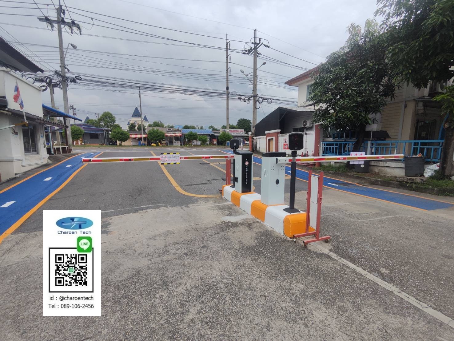 ไม้กั้นรถยนต์ระบบอ่านบัตร easy pass