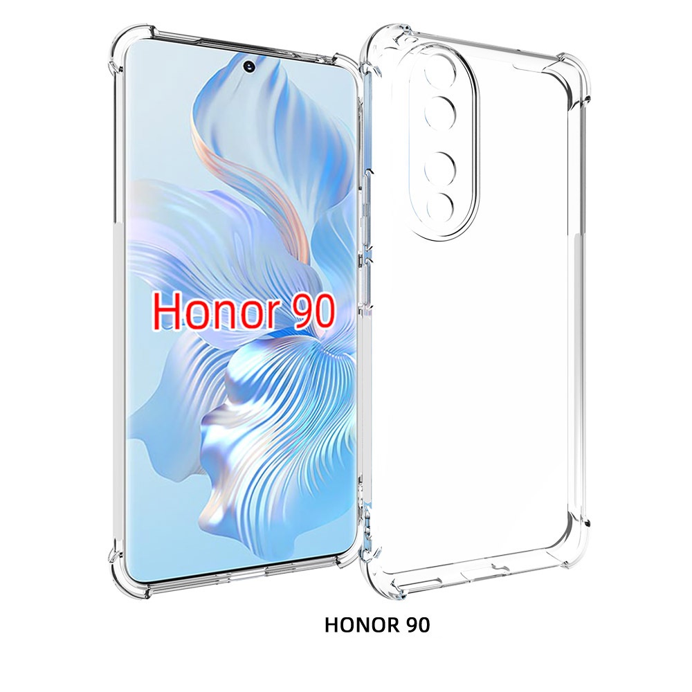 เคส Honor 90 แบบ TPU ใสเสริมขอบและมุมกันกระแทก