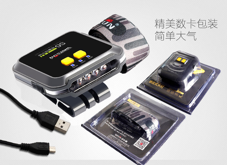 ไฟฉายคาดศีรษะ หรือคาดหมวก แบบ 4 หลอด LED Osram Warsun รุ่น S5