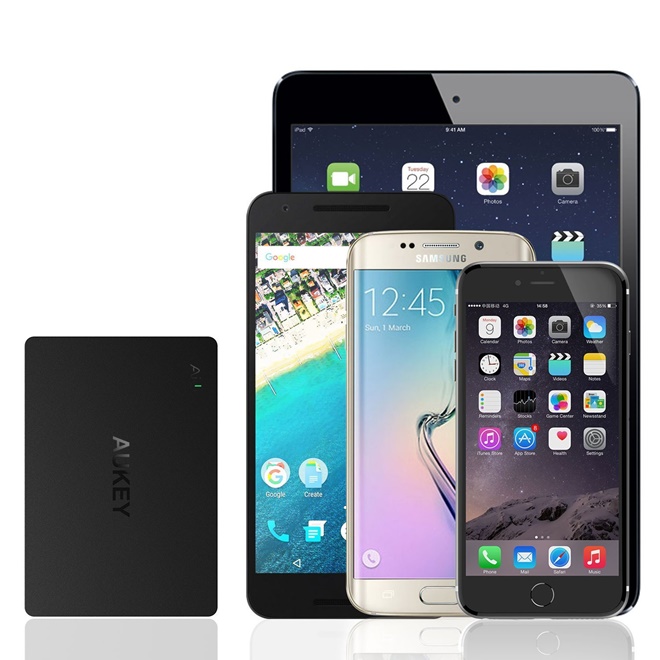 Adapter ที่ชาร์จ Aukey 6 Port USB Charging Station With Qualcomm QuickCharge 3.0(QC 3.0+QC 2.0)+แถมสาย Aukey USB(pa-t11)