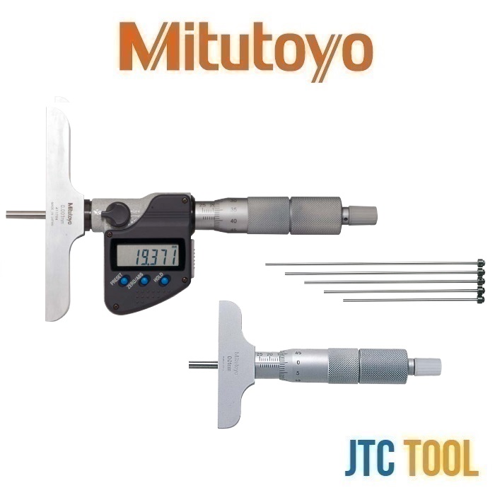 ไมโครมิเตอร์วัดลึก - Depth Micrometer Series 129,329 [Brand: Mitutoyo]