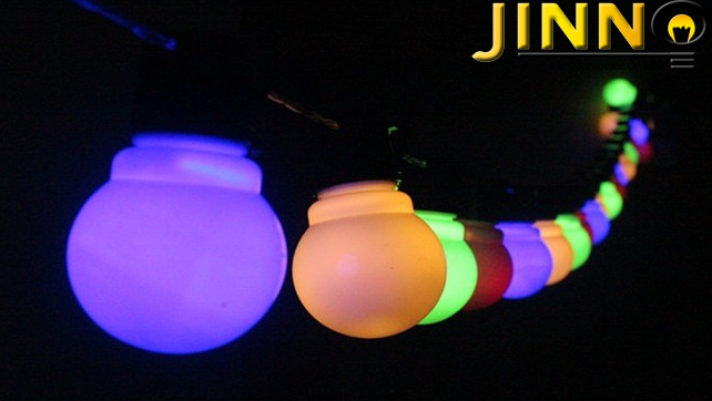 ส่งฟรี ไฟเชอรี่led ไฟปิงปองled 20 ลูก : ขนาด 5 ซม - สลับสี กระพริบ /Ping pong ball led 20 leds : 5 cm. size - RGB can move