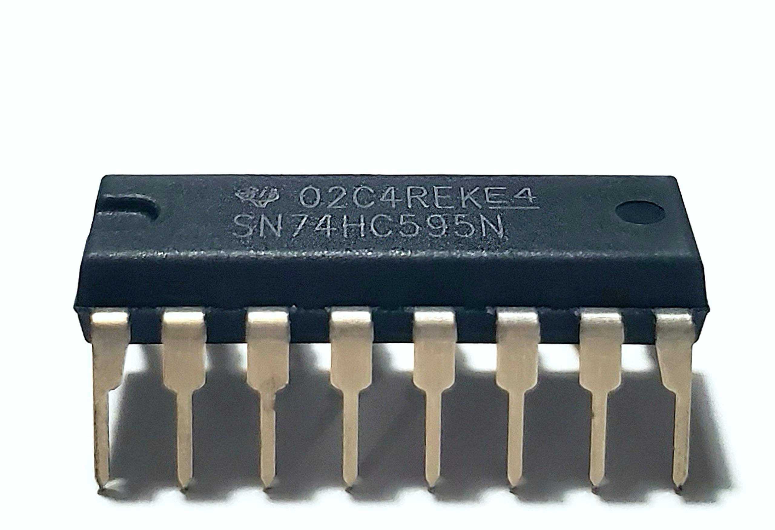 74HC595 8-bit Shift Register w/ 3-State Output Registers ไอซีเลื่อนบิต