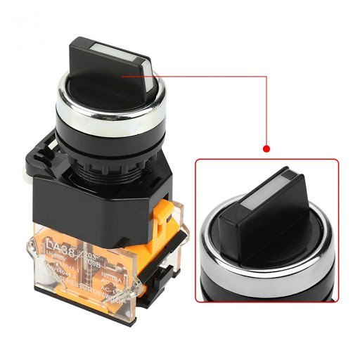 LA38-20X3 Selector Switch 3 Positions สวิตช์หมุน สวิตช์ตู้คอนโทรลแบบหมุน 3 ทาง