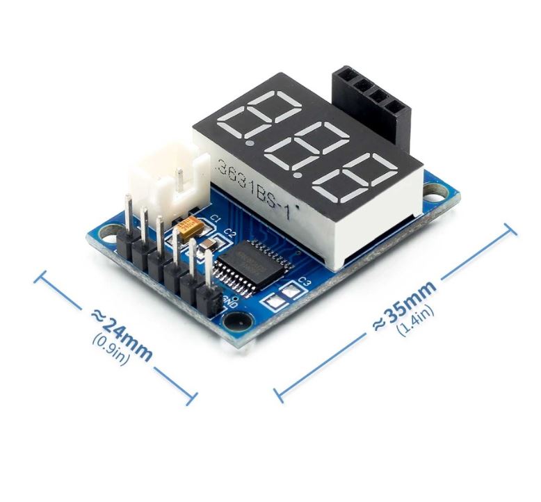 โมดูลแสดงผลระยะทางสำหรับ HC-SR04 Ultrasonic Distance Sensor Rangefinder Digital Display