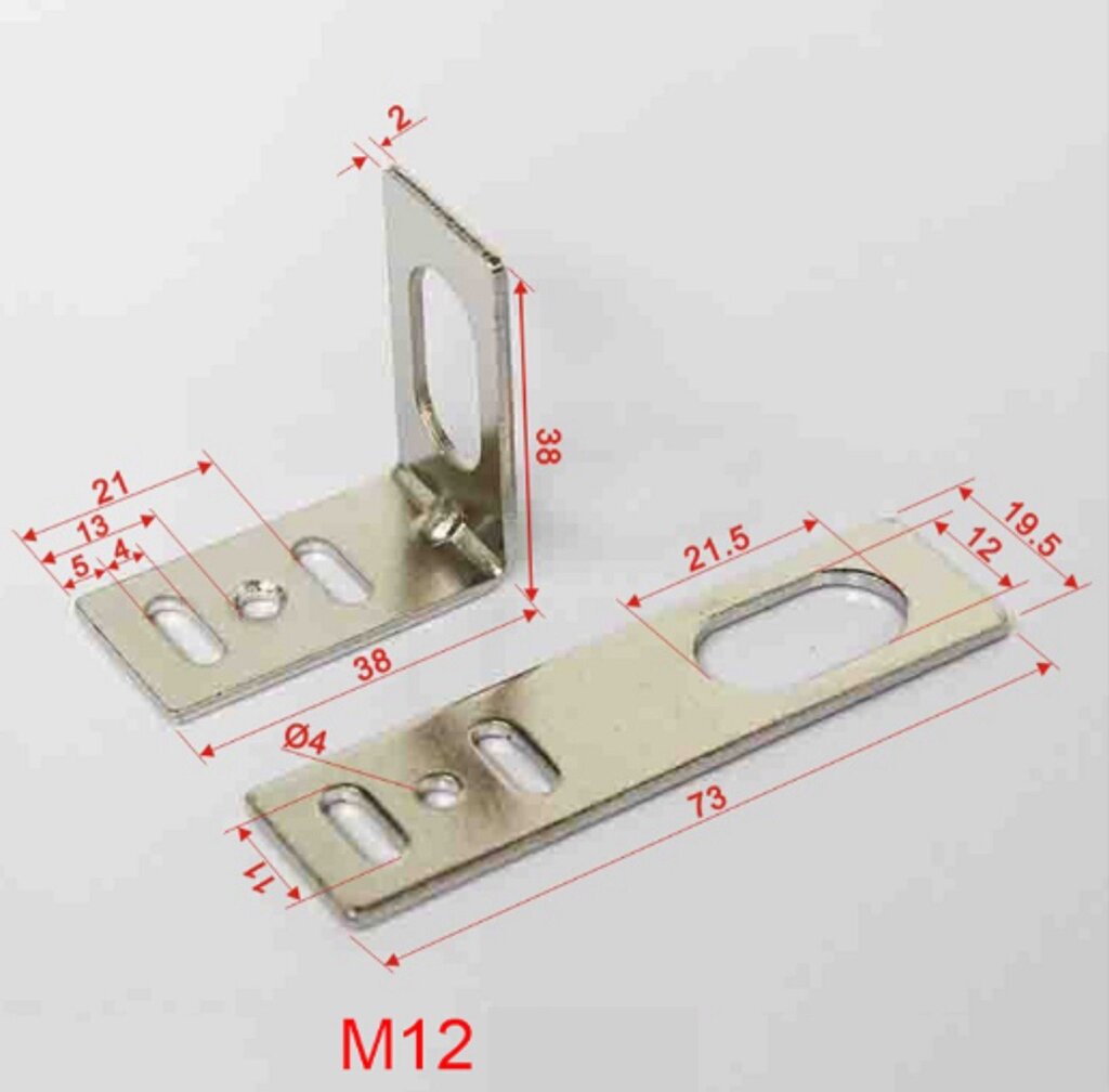 ขายึดเซ็นเซอร์ตรวจจับโลหะ ขาตั้งสำหรับ LJ12A3 Inductive Proximity M12 Bracket L-Type