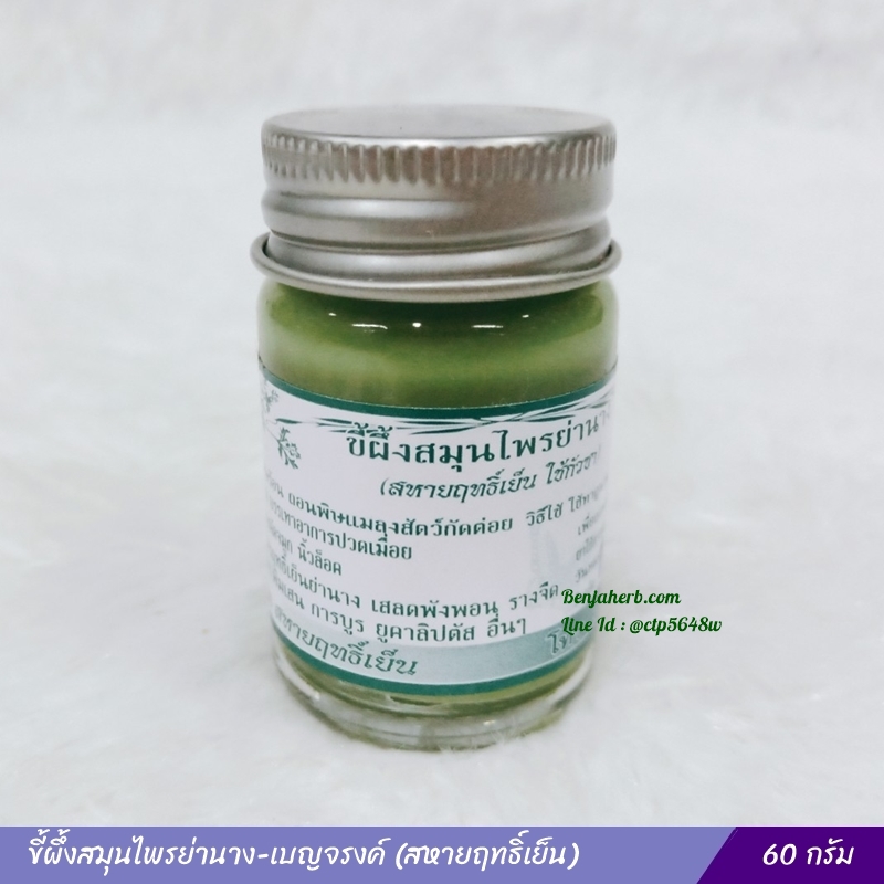 ขี้ผึ้งสมุนไพรย่านาง สหายฤทธิ์เย็น 60 กรัม