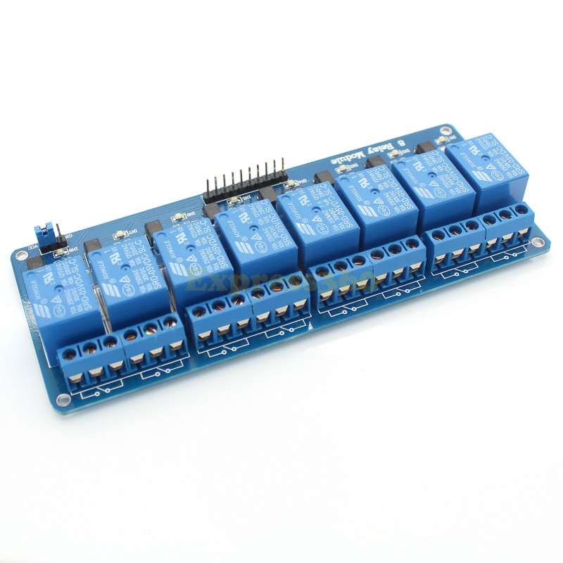 8 Channel Relay Module With Optocoupler Low Trigger 5V โมดูลรีเลย์ 8 ช่อง