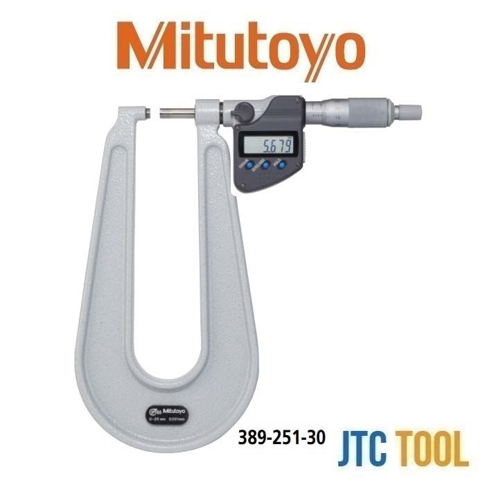 ดิจิตอลไมโครมิเตอร์วัดแผ่นเหล็ก - Digital Sheet Metal Micrometer [Series 389] [Brand: Mitutoyo]