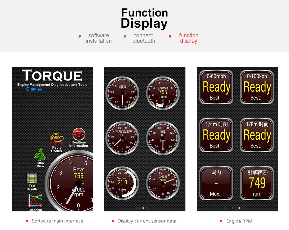 ELM327 OBD-II MINI Bluetooth (สีฟ้า)