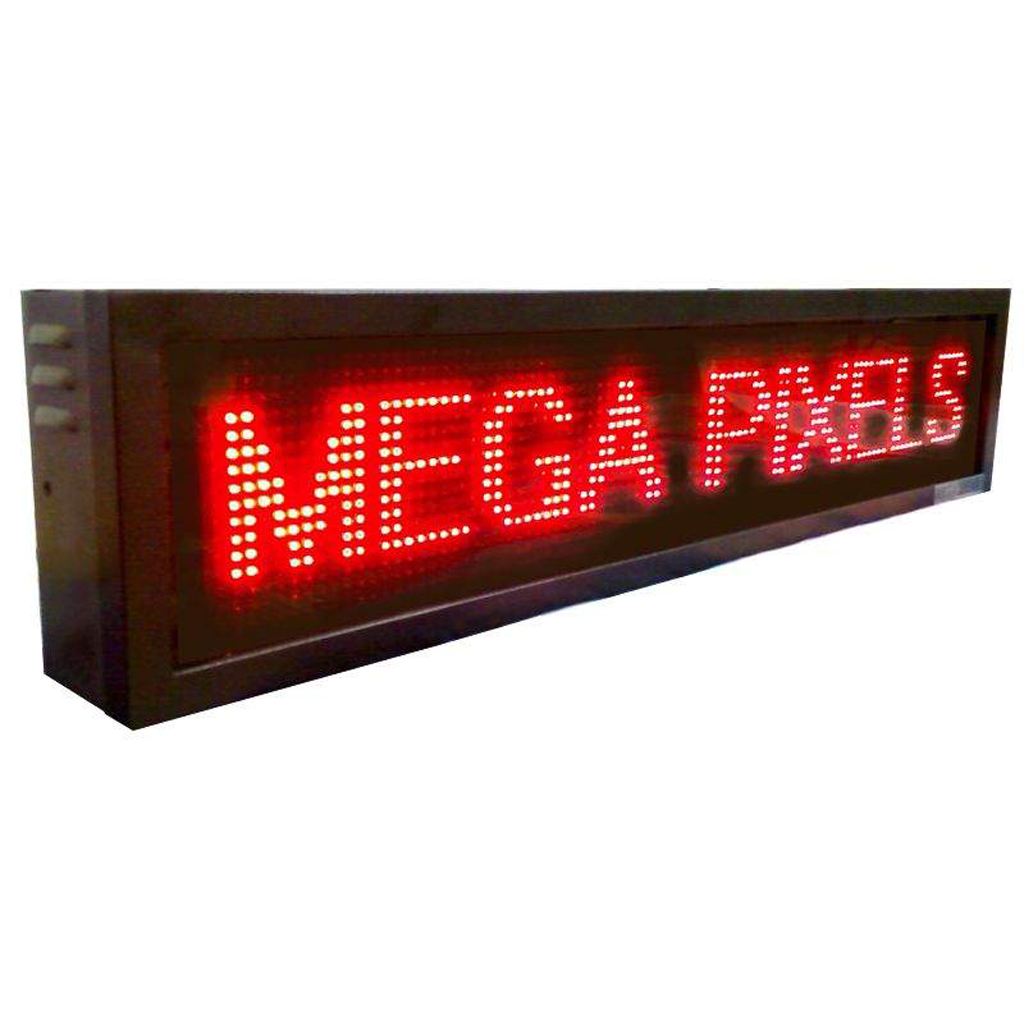 ป้ายไฟวิ่ง LED 16x96 Pixels สีแดง