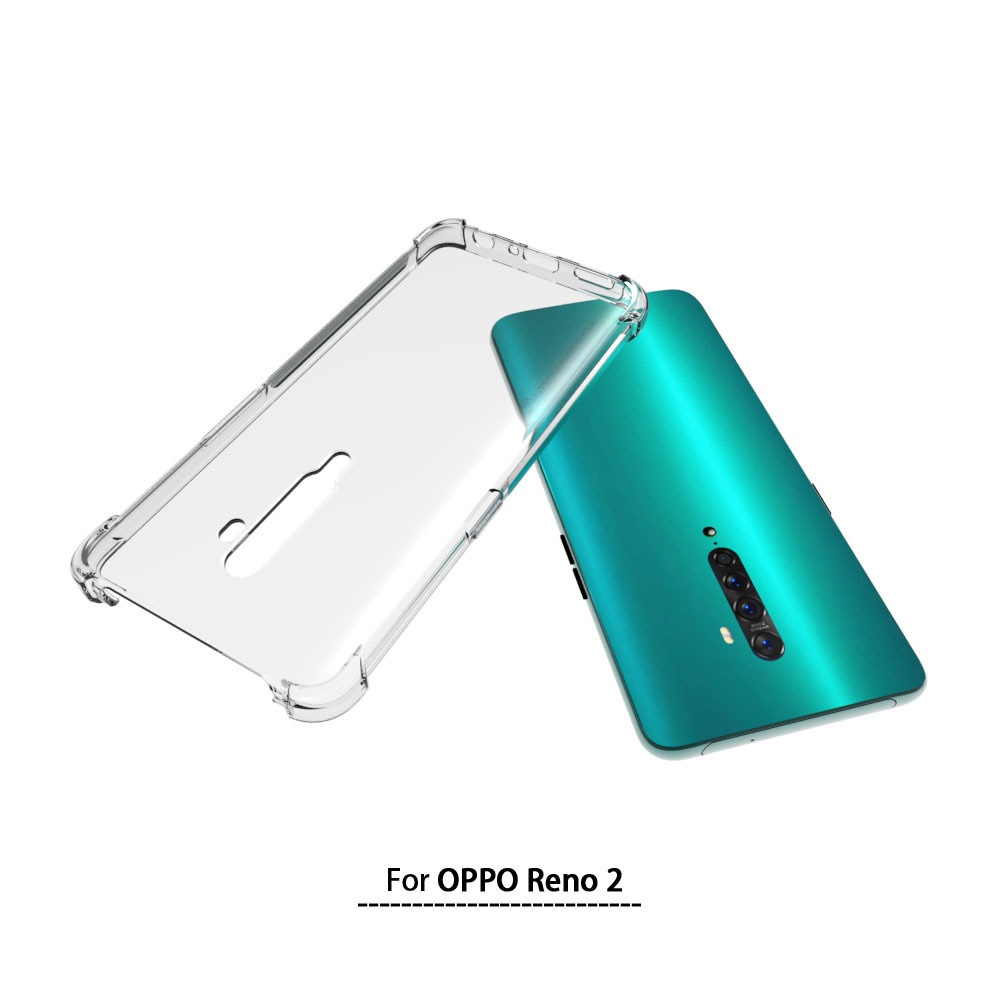เคส OPPO Reno2 ใสเสริมขอบและมุมกันกระแทก