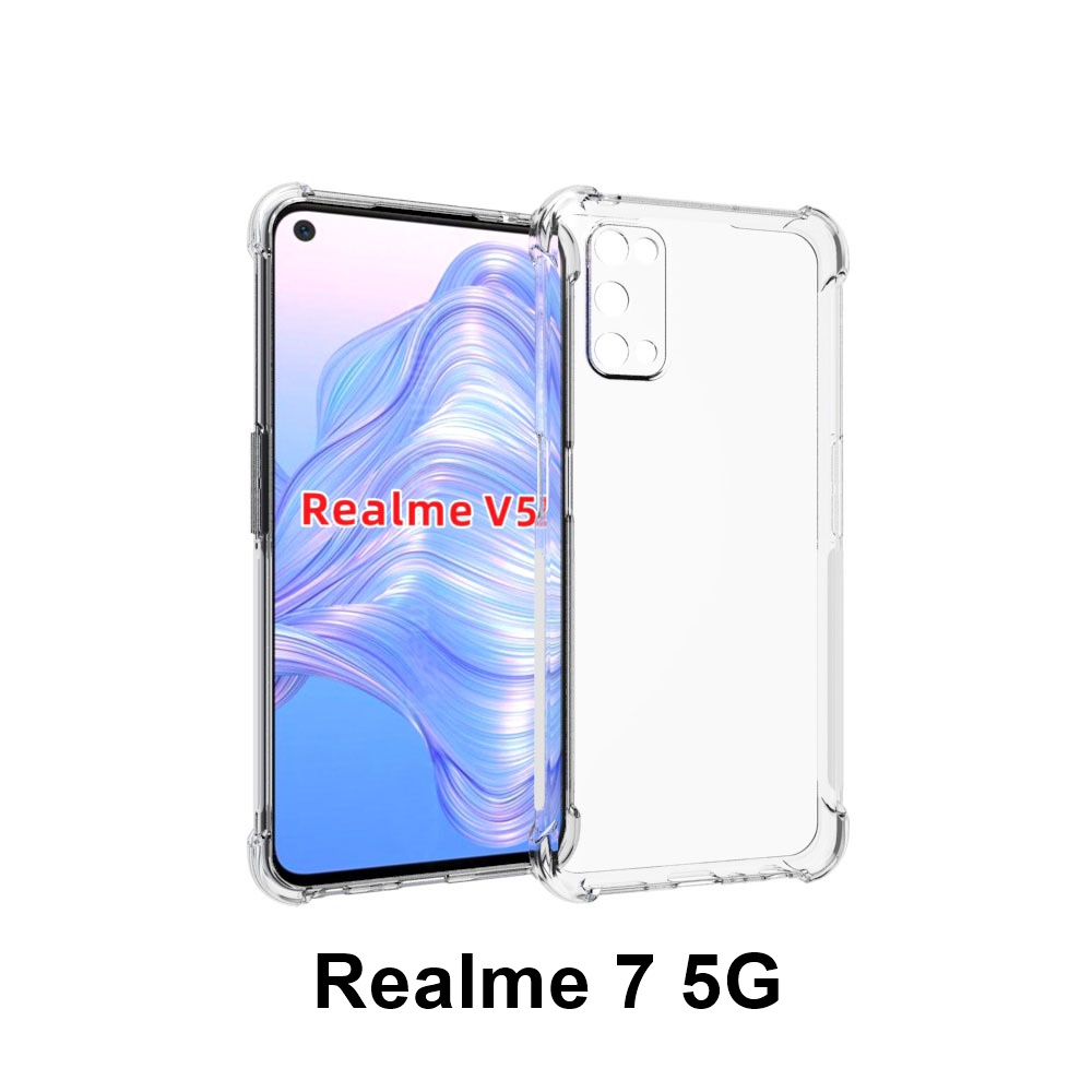 เคส realme 7 5G แบบ TPU ใสเสริมขอบและมุมกันกระแทก