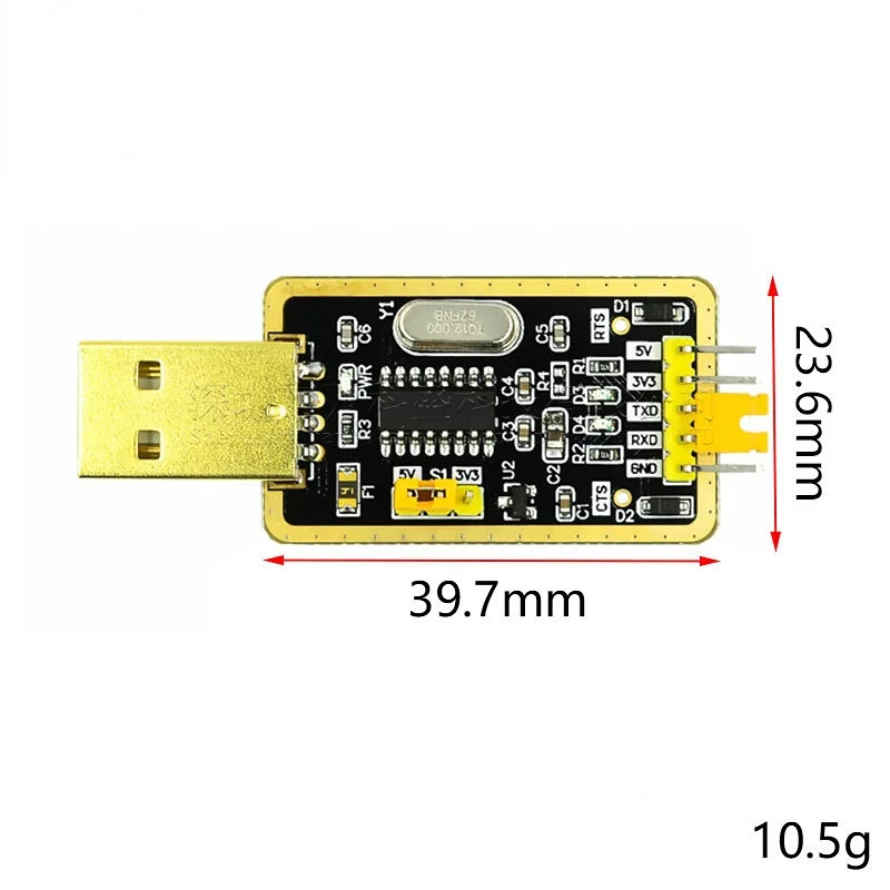โมดูล USB TTL CH340 แปลง USB เป็นสัญญาณ TTL RS232