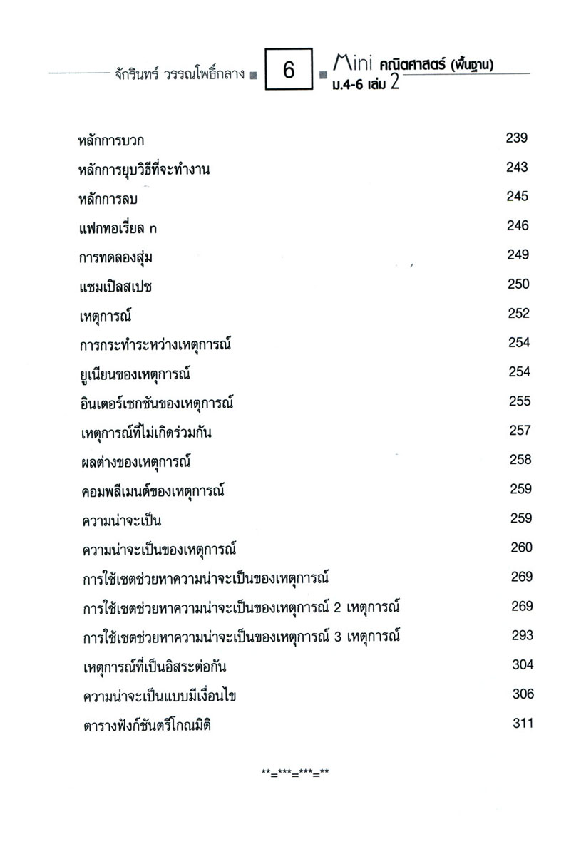 Mini คณิตศาสตร์พื้นฐาน ม.4-6 เล่ม 2 (หลักสูตร 2551) โดย พ.ศ.พัฒนา