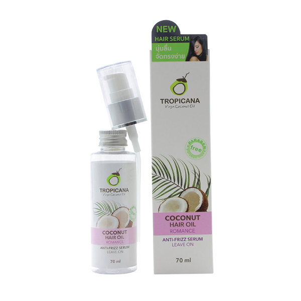 Tropicana แฮร์ออยล์ เซรั่มบำรุงผมทรอปิคานา กลิ่นโรมานซ์ สูตร NON PARABEN