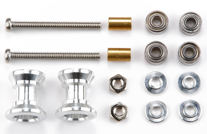 15403 TAMIYA Mini 4WD Double Aluminum Rollers (9-8mm.)