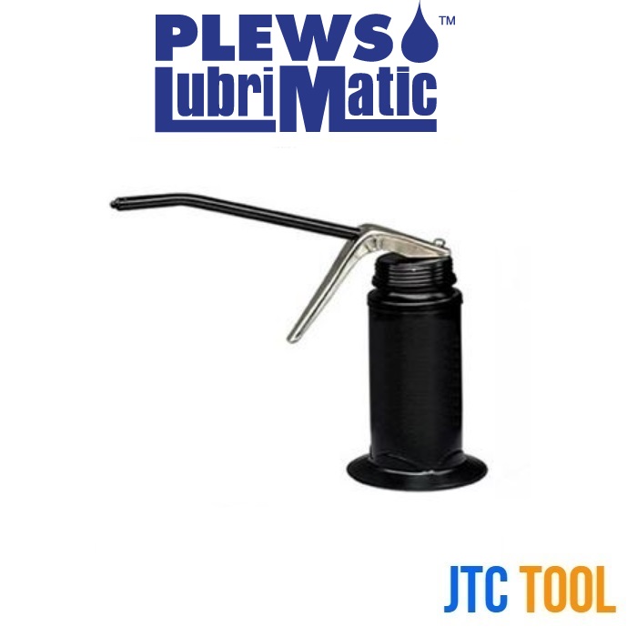 กาหยอดน้ำมันขนาด 180CCพร้อมฐานวาง - Pistol Oiler with Base Holder Epoxy Finish No.50-515 [Brand: Plew Lubrimatic]