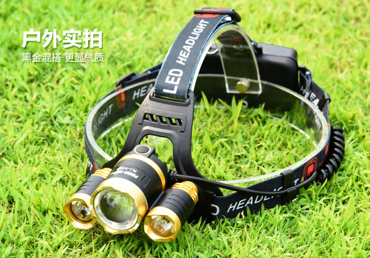 ไฟฉายคาดหัวแรงสูง 3 หลอด Cree LED