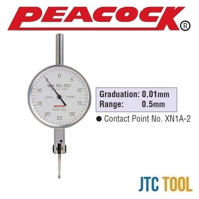ไดอัลเทส - Dial Test Indicator Large Face Type D Series [Brand: Peacock]