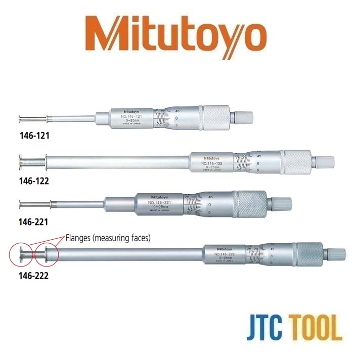 ไมโครมิเตอร์วัดร่อง - Groove Micrometers [Series 146] [Brand: Mitutoyo]