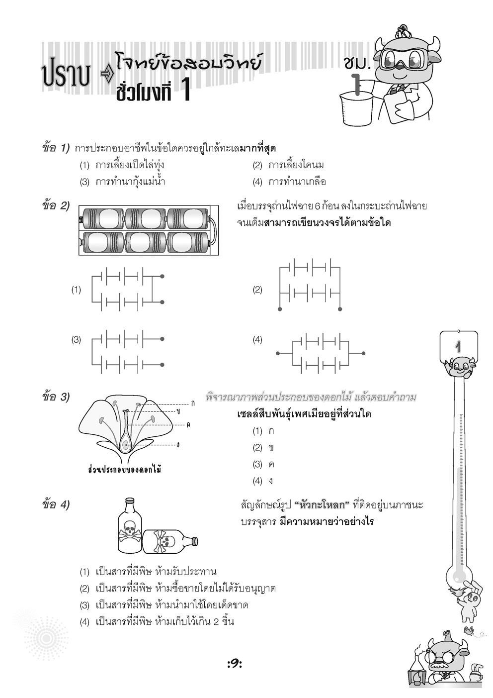 ตะลุยข้อสอบ 24 ชั่วโมง ปราบวิทยาศาสตร์ ป.6 เข้า ม.1 (หลักสูตรใหม่)