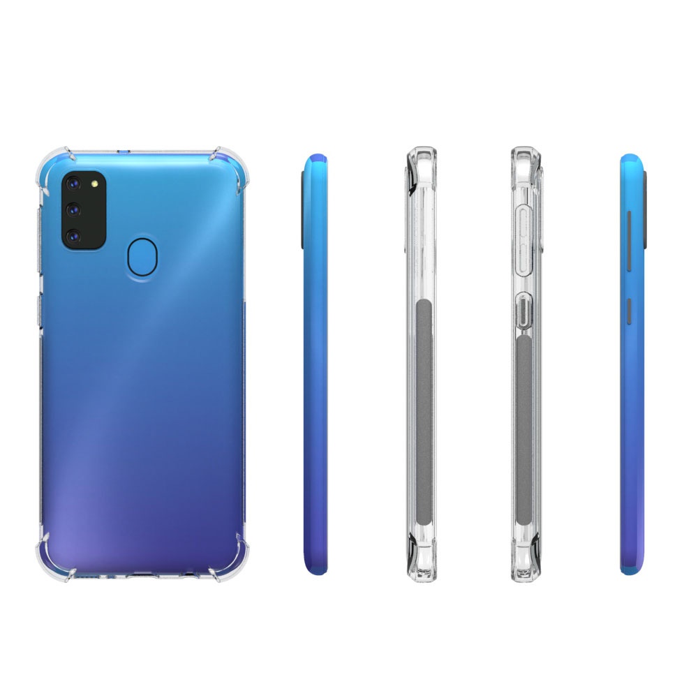 เคส Samsung Galaxy M30s แบบ TPU ใสเสริมขอบและมุมกันกระแทก