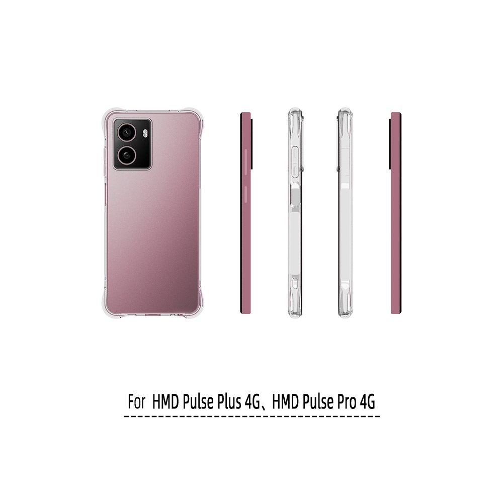 เคส HMD Pulse Pro / Pulse Plus แบบ TPU ใสเสริมขอบและมุมกันกระแทก