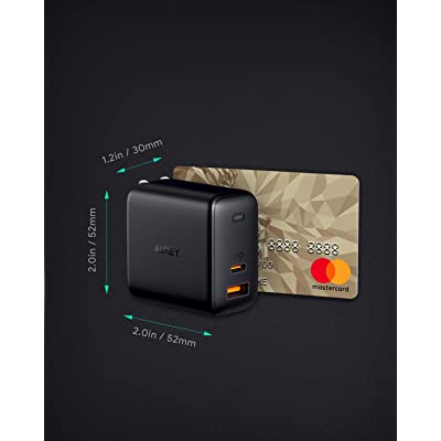 AUKEY PA-B3 หัวชาร์จเร็ว Omnia Mix 65W Dual Power Delivery Wall Charger with GaN Tech รุ่น PA-B3