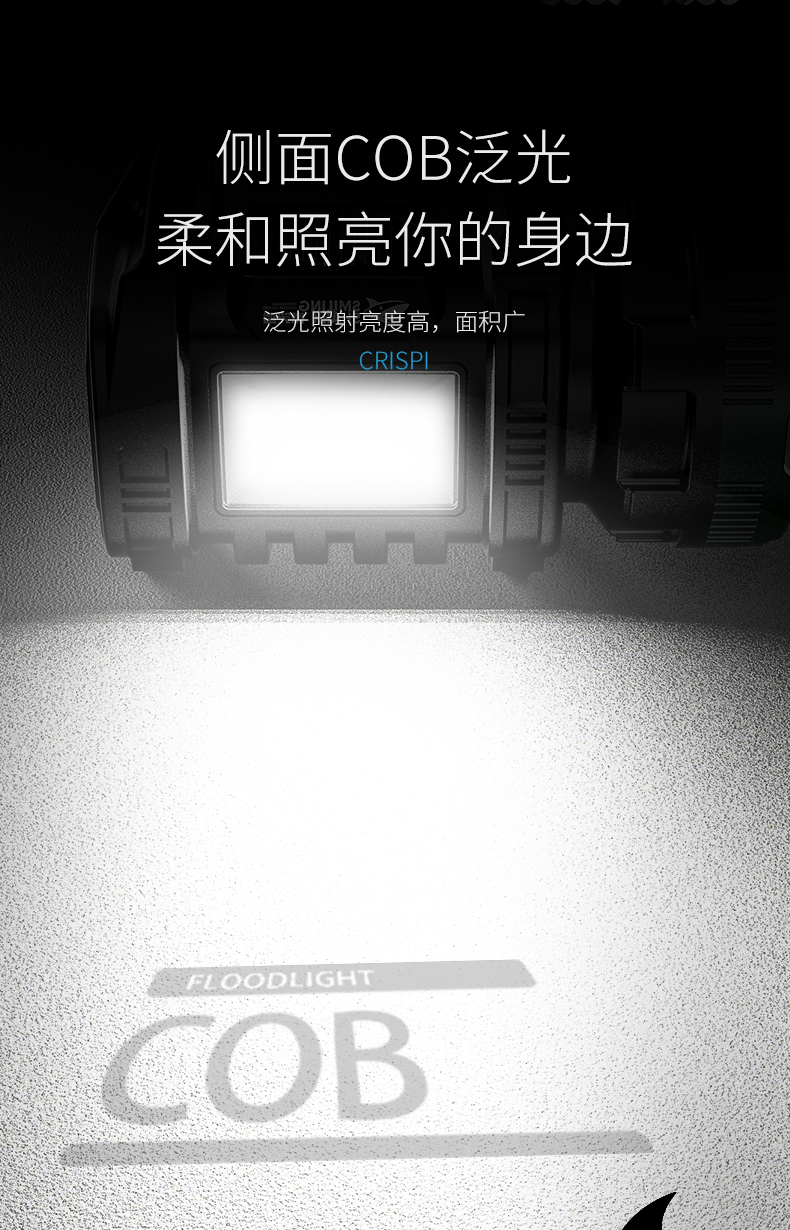 ไฟฉายสะพาย และจับถือ พร้อมวิทยุ และที่ต่อหลอดไฟ LED และโซล่าเซล 8066-X รุ่นสีเขียว พร้อมหลอด LED 3 ดวง และแผงโซล่าเซลล์