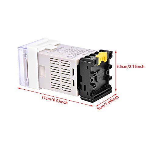DH48S-S Twin Timer ทวินไทม์เมอร์ ไทม์เมอร์รีเลย์ พร้อมฐาน 220VAC Relay Delay Timer with Socket Base