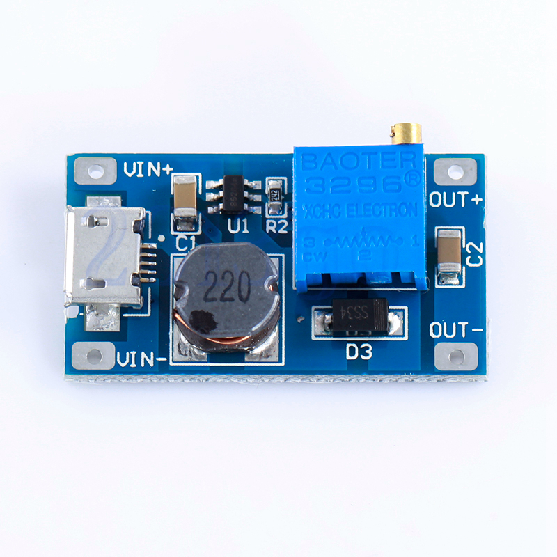 MT3608 XY-016 2A DC-DC Step Up Power โมดูลแปลงไฟขึ้น 2-24V