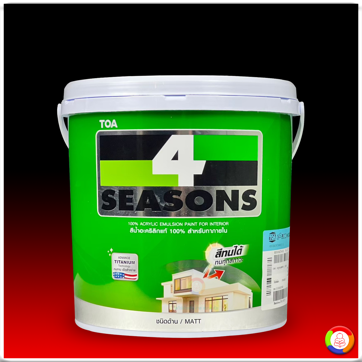 4 SEASONS Acrylic Emulsion (Matt) โฟร์ซีซั่นส์ สําหรับภายใน ชนิดด้าน
