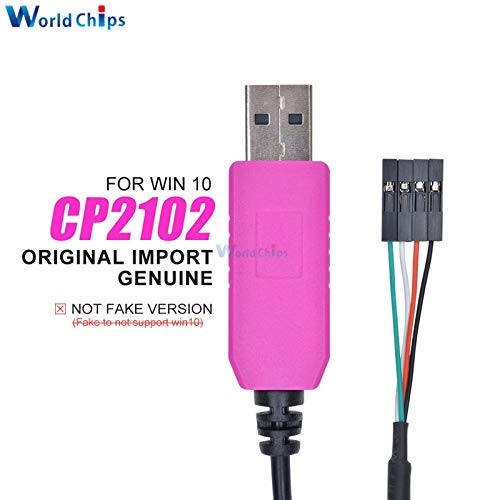 CP2102 USB to TTL RS232 Serial 5V Download Cable For WIN10 AVR MCU